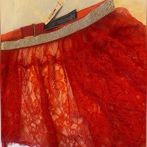 Victoria’s Secret Red Garter Skirt